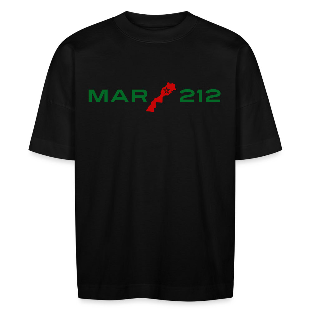 T-shirt Carto-MAR oversize Unisexe - noir