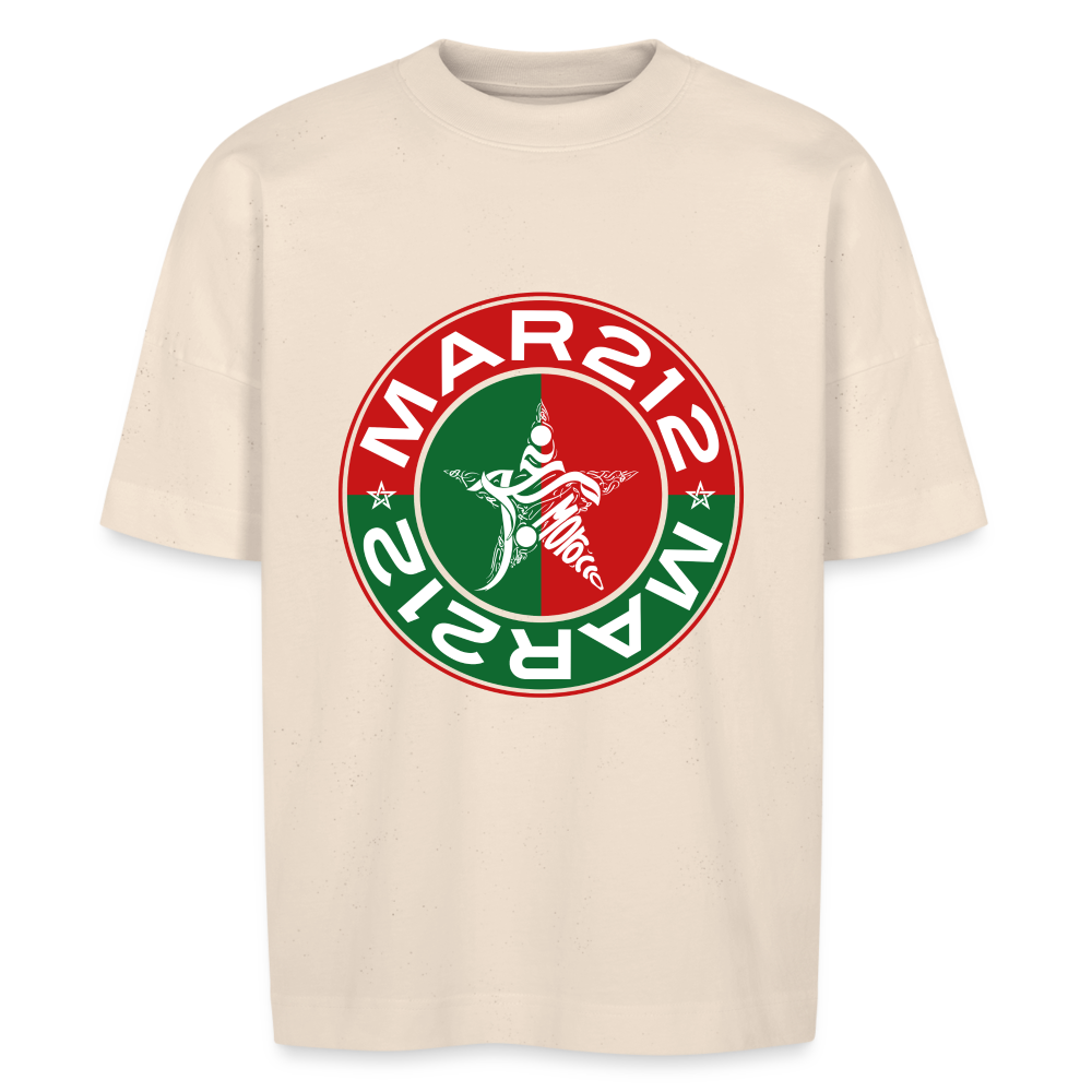 T-shirt MOROCCO212 oversize Unisexe - blanc cassé