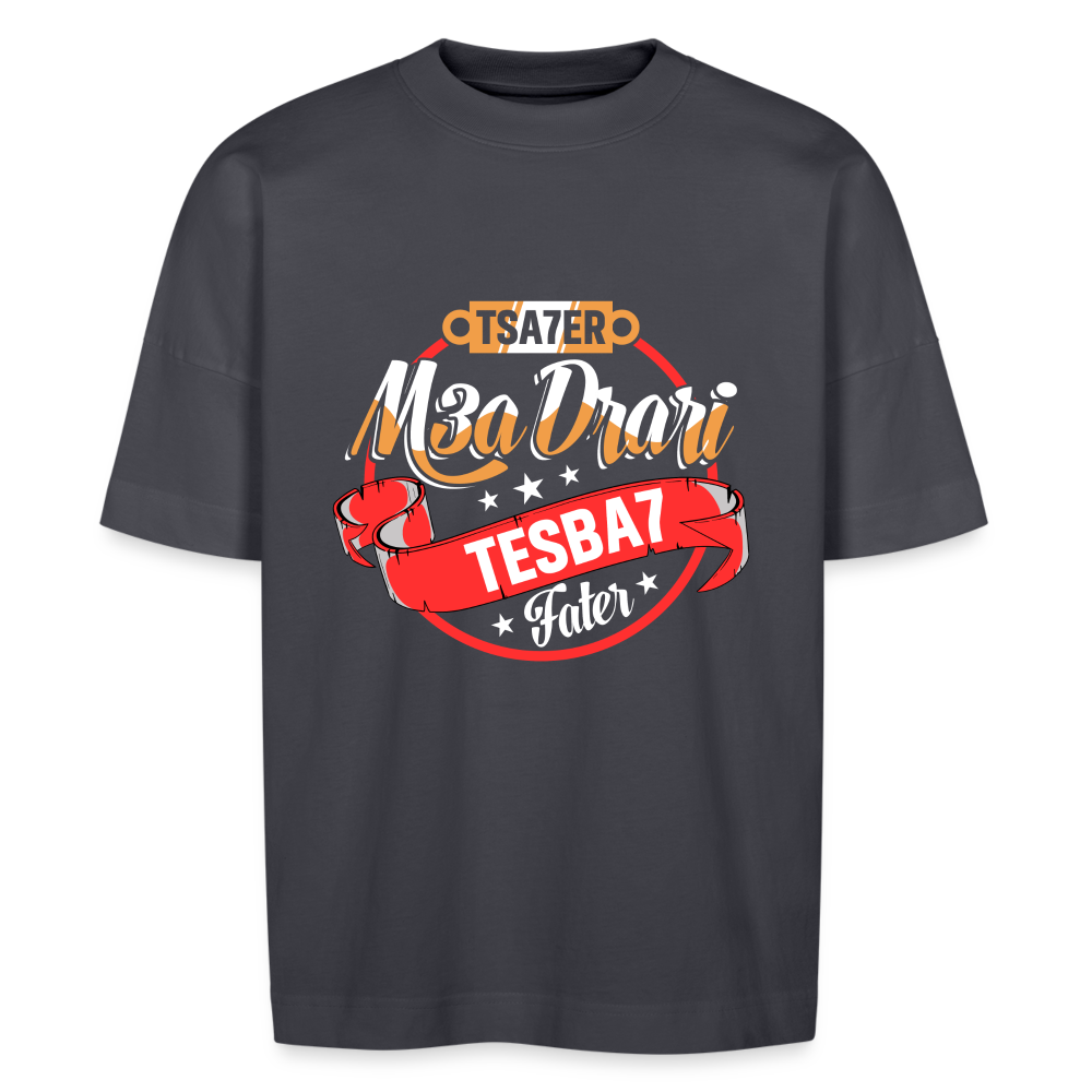 T-shirt Tsa7ar m3a drari oversize Unisexe - bleu indigo