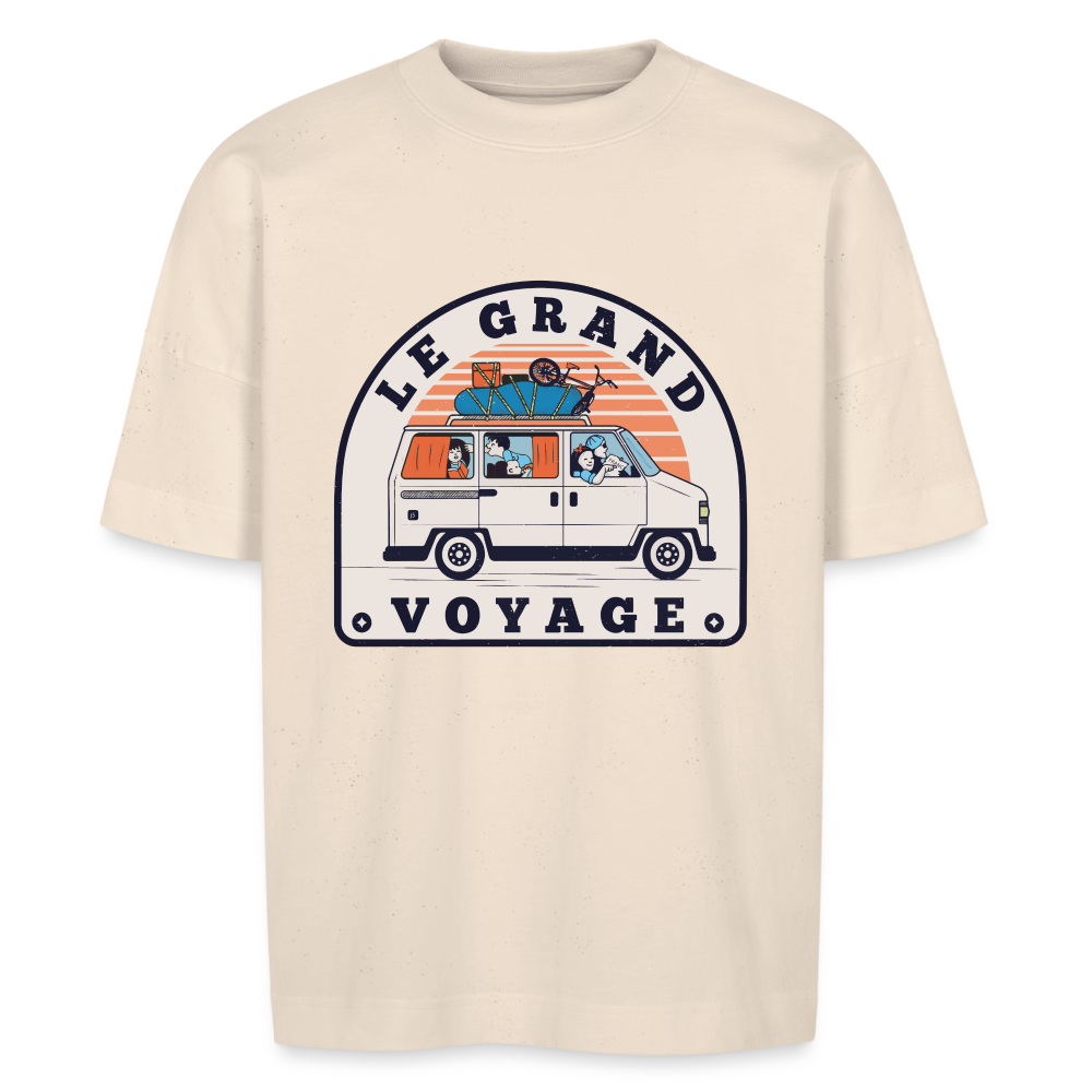 T-shirt routre du Bled oversize Unisexe - blanc cassé