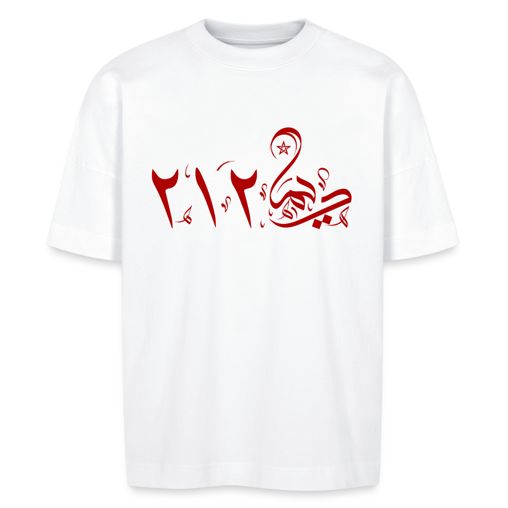 T-shirt DIMA212 oversize  imprimé Unisexe - blanc