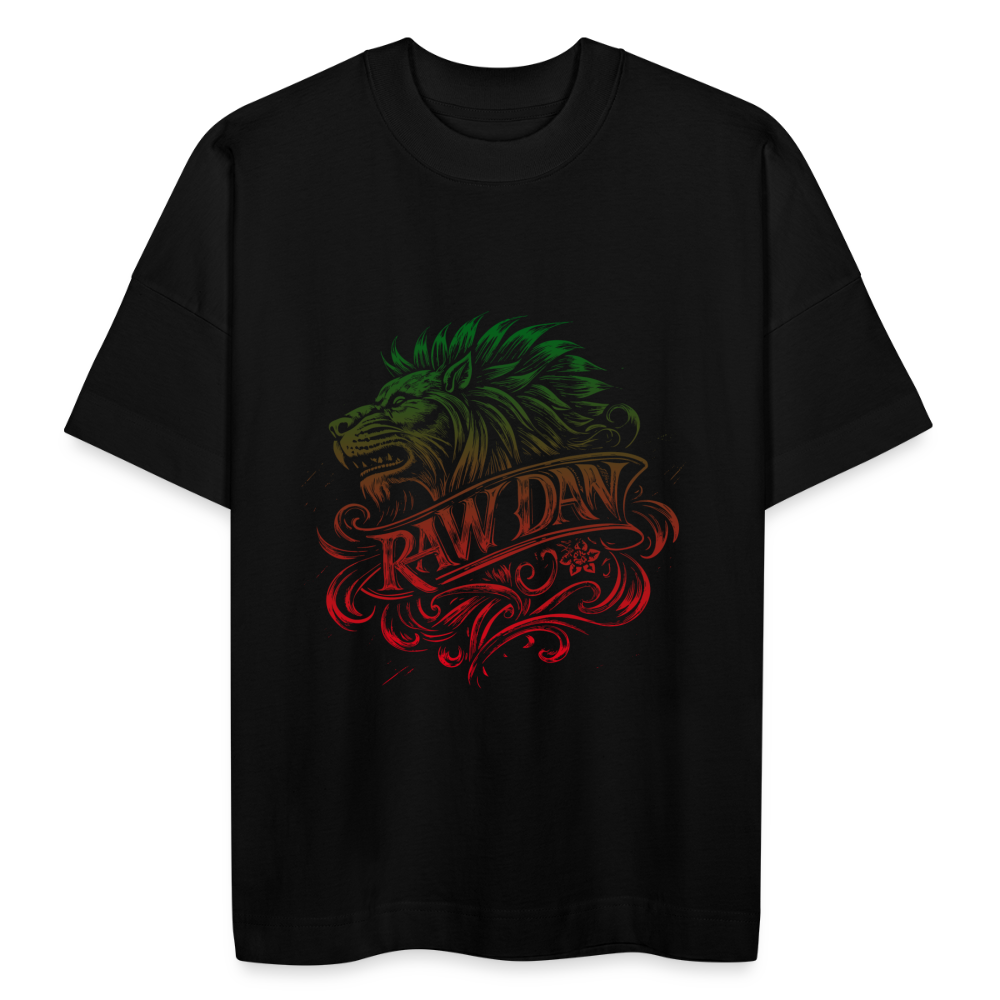 T-shirt RAW DAW oversize Unisexe - noir