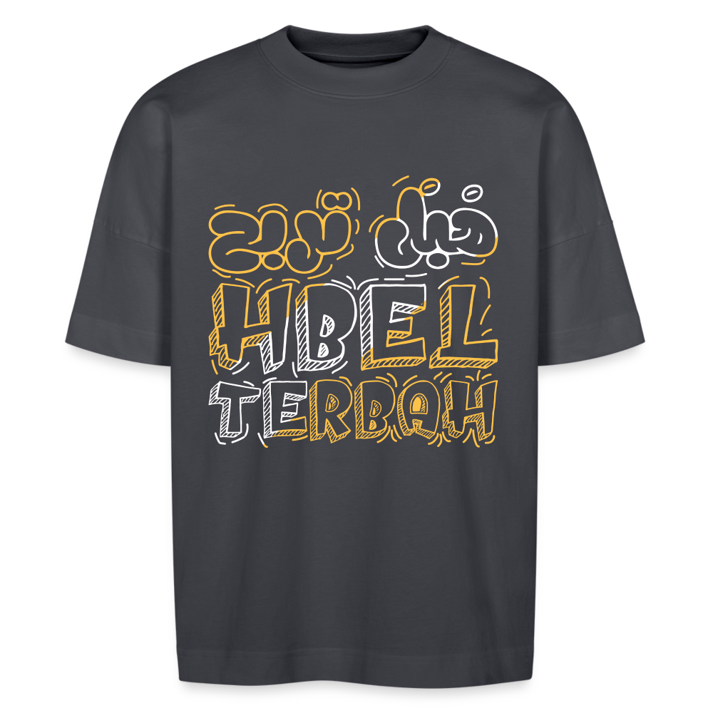 T-shirt Hbal terbah oversize Unisexe - bleu indigo
