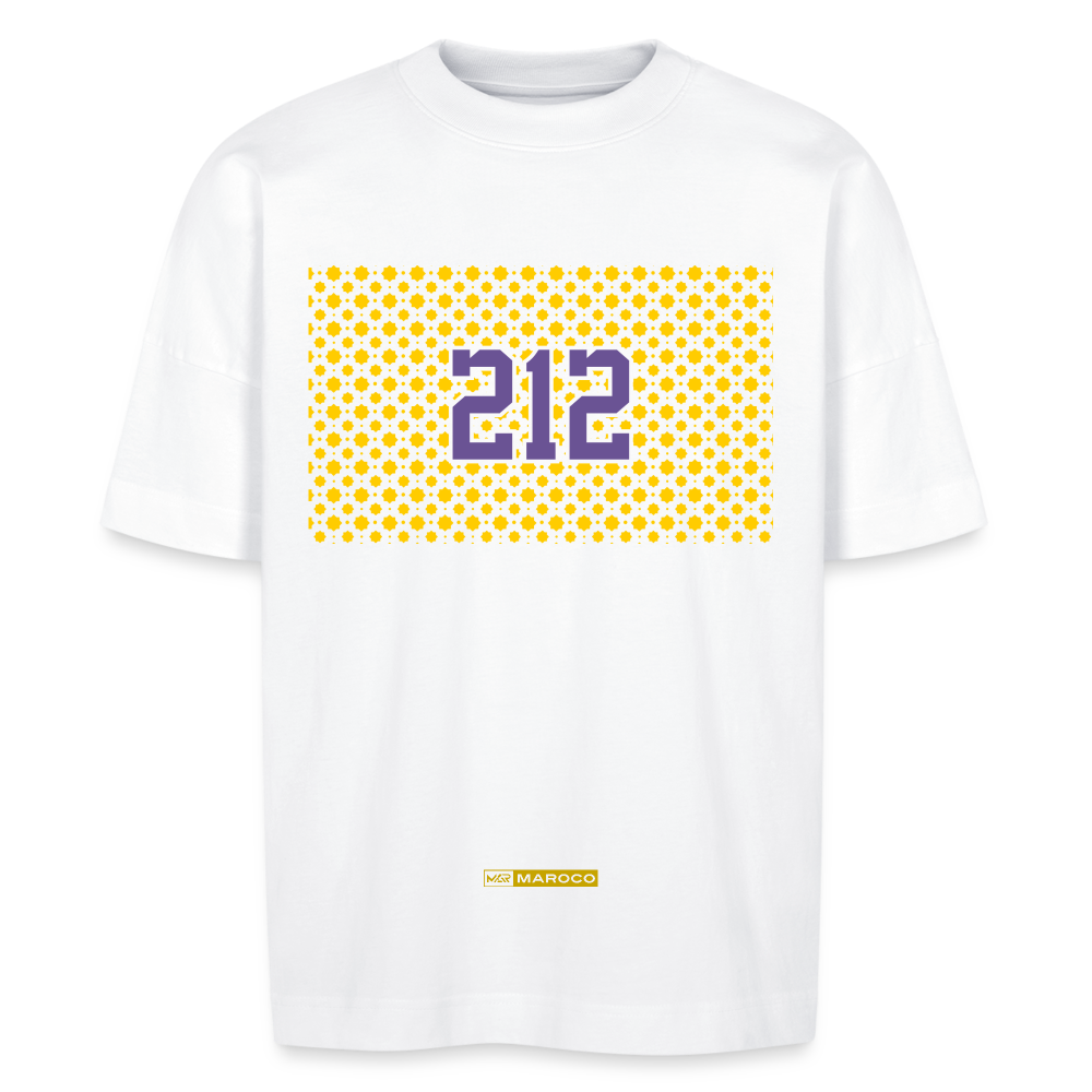T-shirt 212 Gold Mosaïque oversize Unisexe - blanc