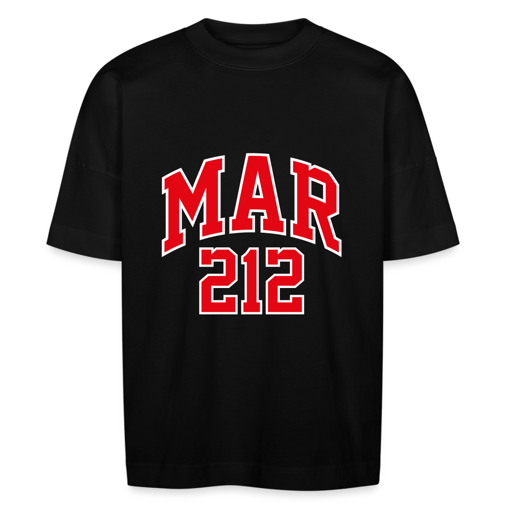 T-shirt MAR212 BLASTER oversize bio Unisexe - noir
