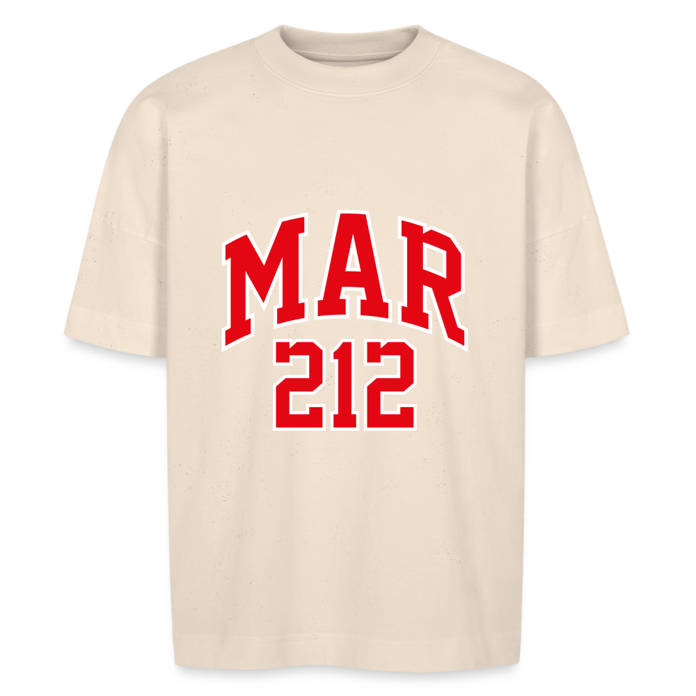 T-shirt MAR212 BLASTER oversize bio Unisexe - blanc cassé