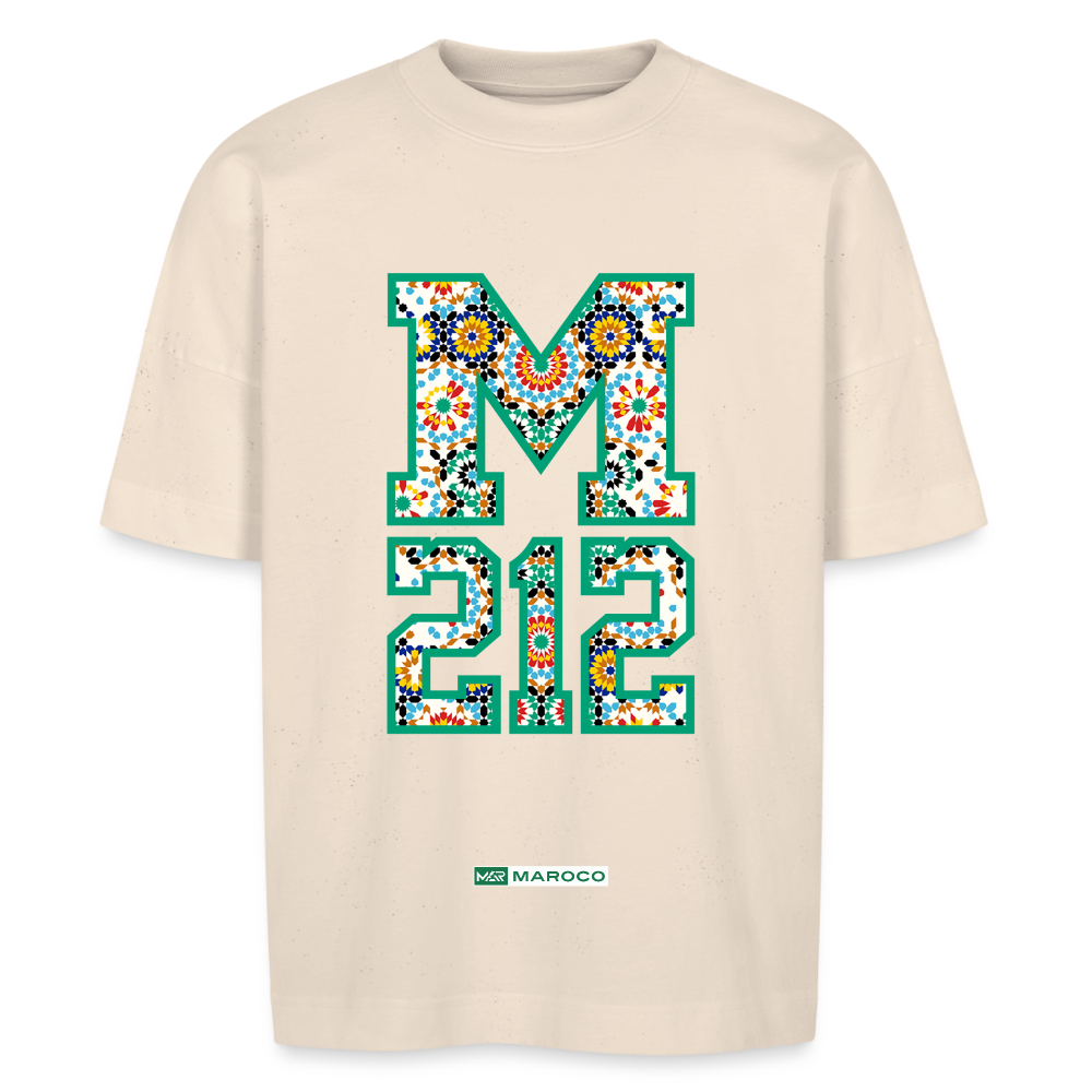 T-shirt M212 MAROCO oversize Unisexe - blanc cassé