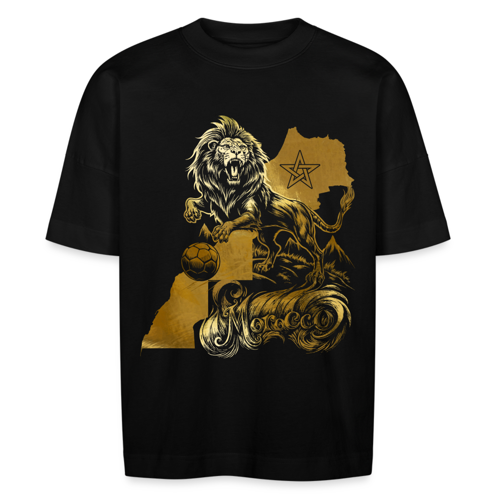 T-shirt Ousoud Atlas Gold oversize Unisexe - noir