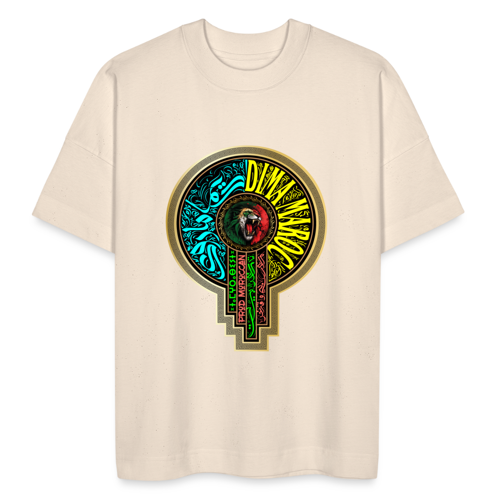 T-shirt MAR DIMA MAGHRIB blanc oversize Unisexe - blanc cassé