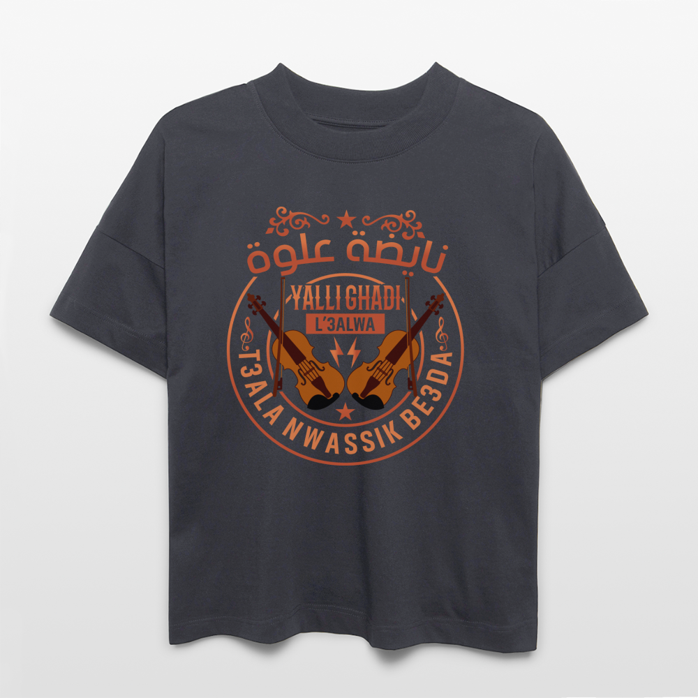 T-shirt Nayda 3alwa oversize Unisexe - bleu indigo
