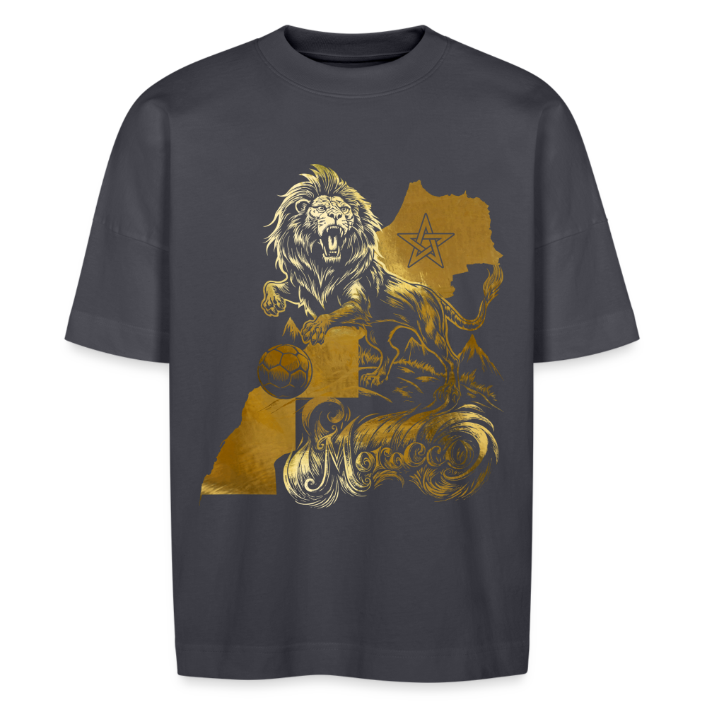 T-shirt Ousoud Atlas Gold oversize Unisexe - bleu indigo