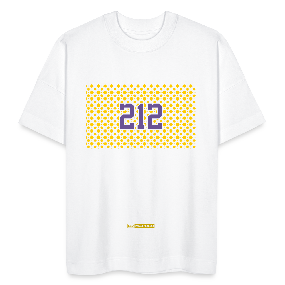 T-shirt 212 Gold Mosaïque oversize Unisexe - blanc