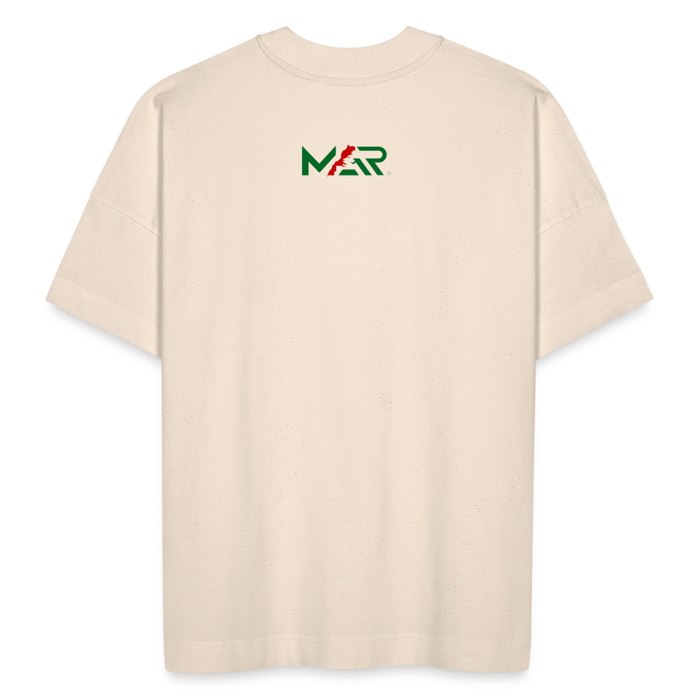 T-shirt MAR DIMA MAGHRIB blanc oversize Unisexe - blanc cassé