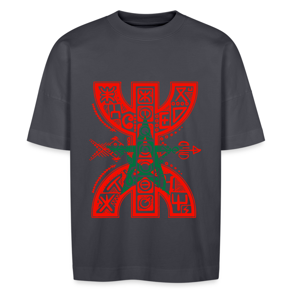 T-shirt oversize YAZ rouge Maroc Unisexe - bleu indigo
