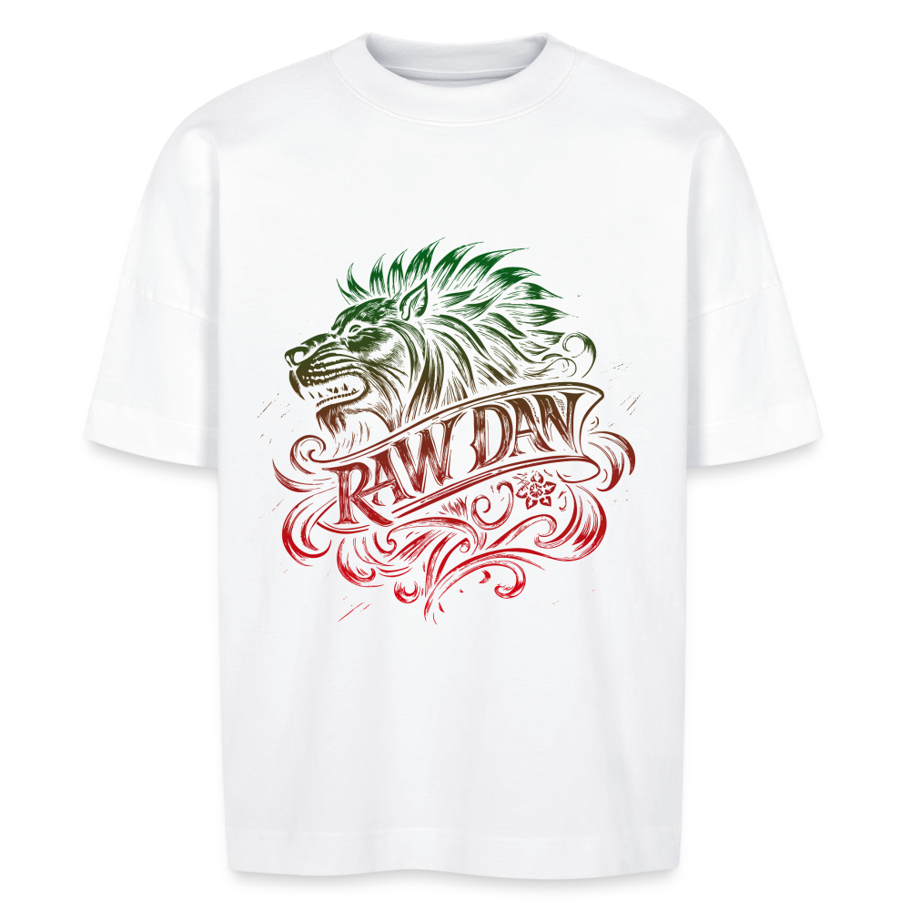 T-shirt RAW DAW oversize Unisexe - blanc