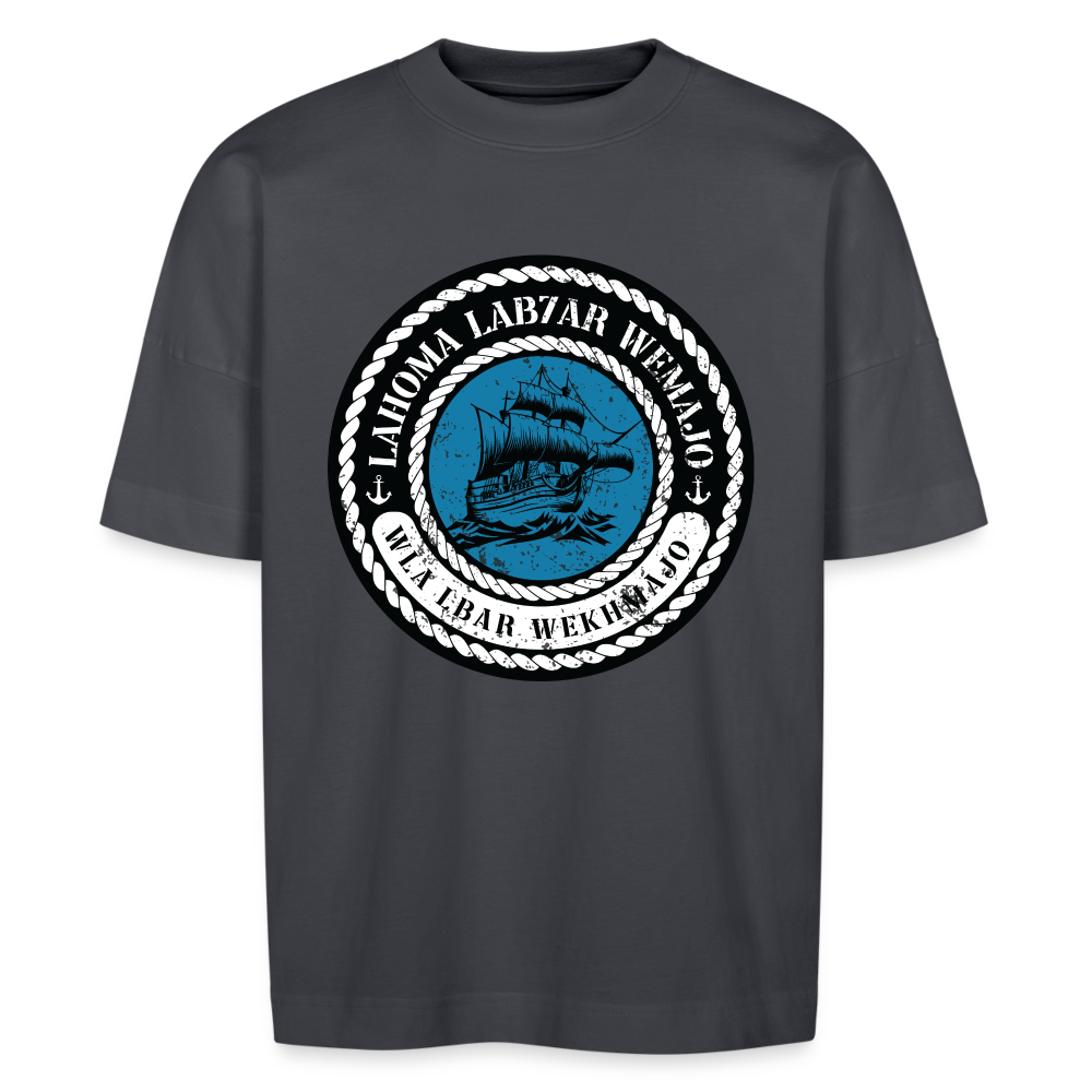 T-shirt lab7ar wmajo oversize Unisexe - bleu indigo