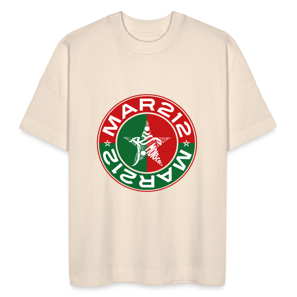 T-shirt MOROCCO212 oversize Unisexe - blanc cassé
