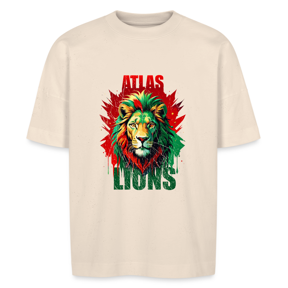 T-shirt Atlas Layths Lions oversize Unisexe - blanc cassé