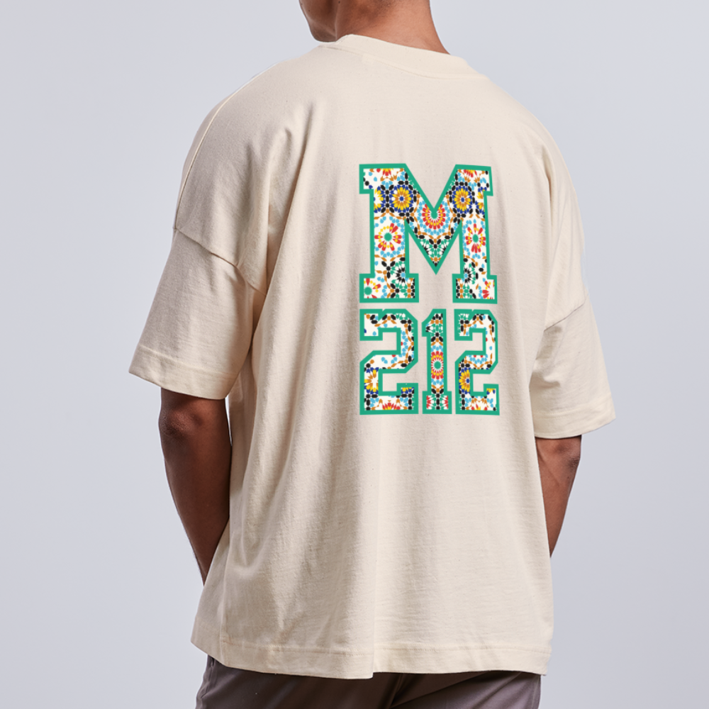 T-shirt MAR 212 oversize bio Unisexe - blanc cassé