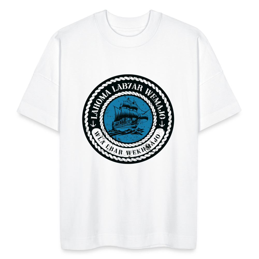 T-shirt lab7ar wmajo oversize Unisexe - blanc
