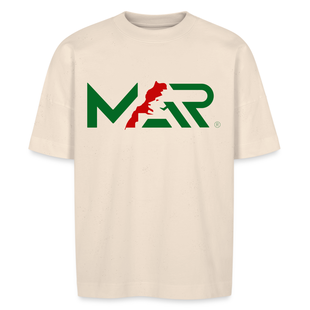 T-shirt MAR oversize Unisexe - blanc cassé