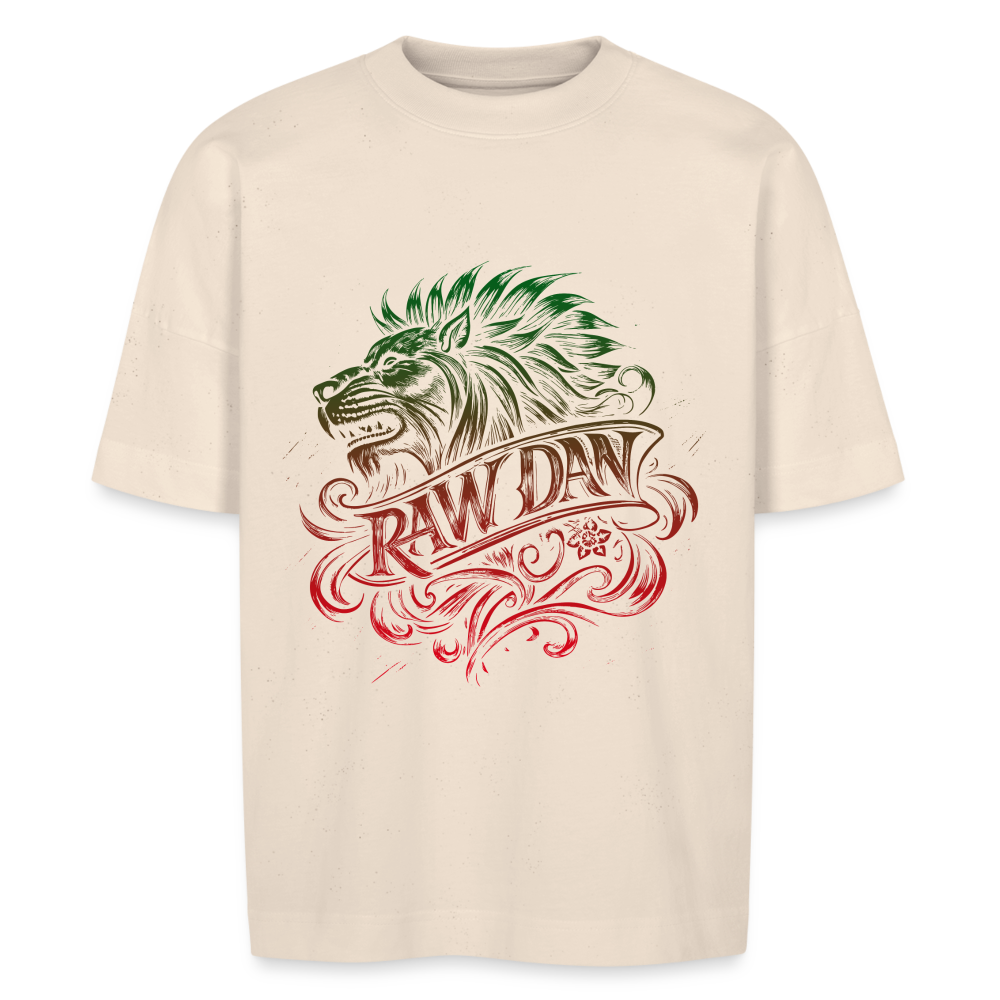 T-shirt RAW DAW oversize Unisexe - blanc cassé