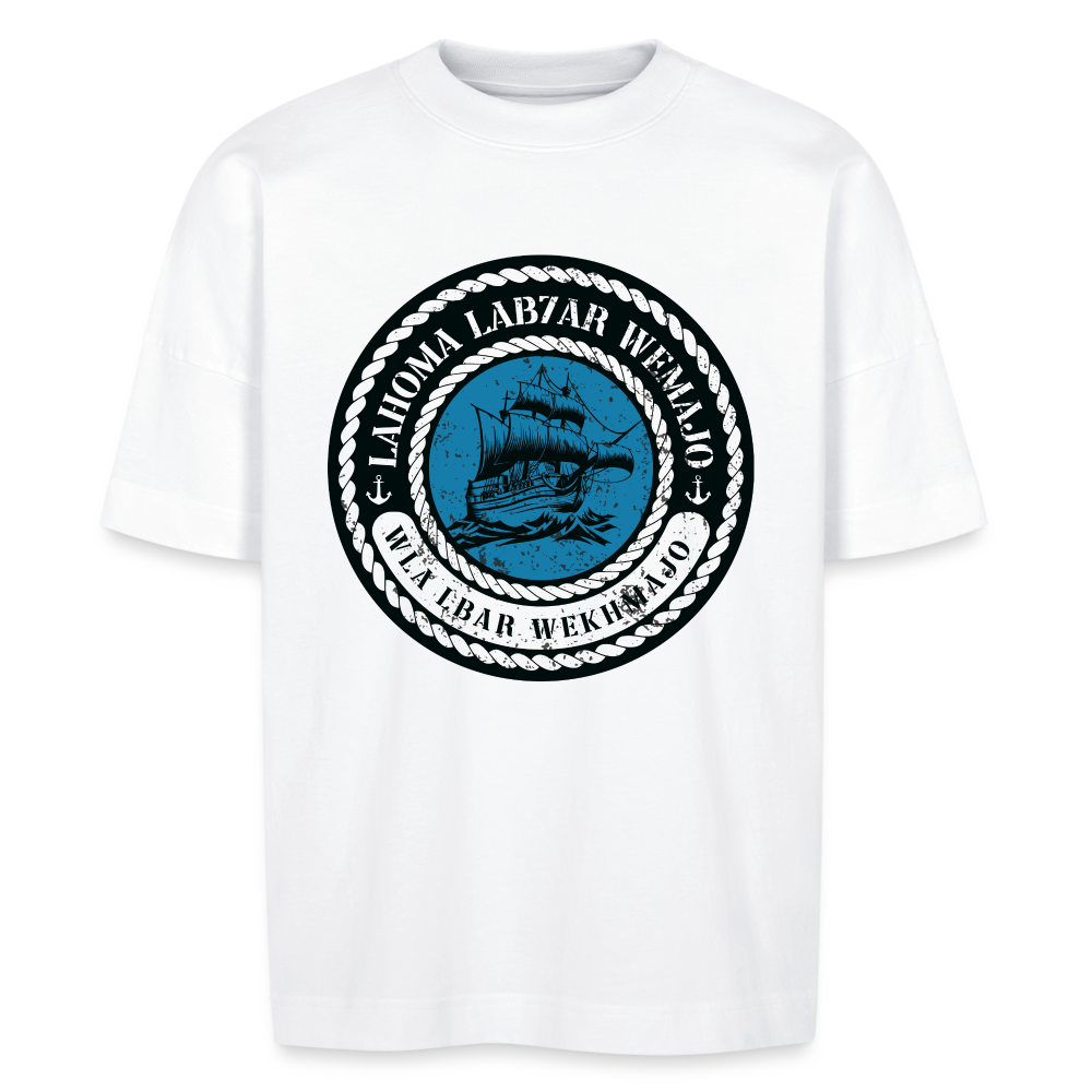 T-shirt lab7ar wmajo oversize Unisexe - blanc