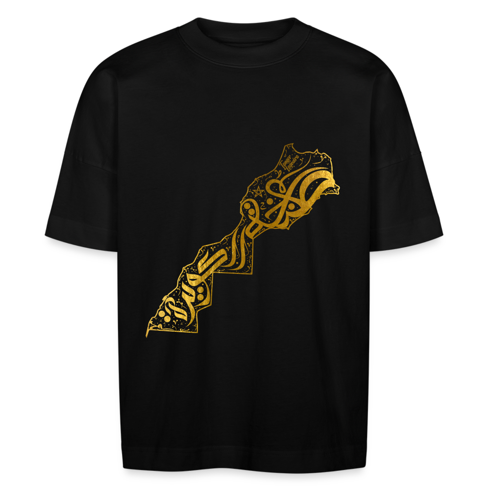 T-shirt Tanger Laguira Gold oversize Unisexe - noir