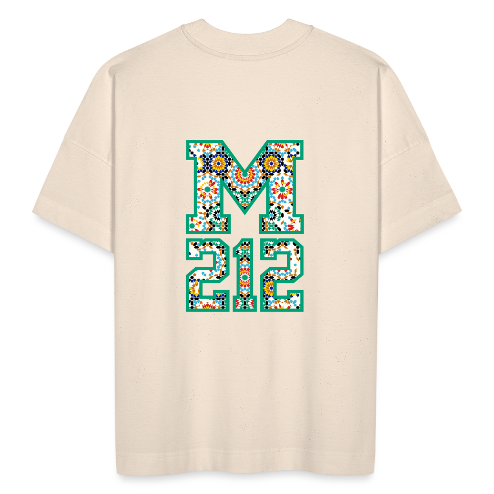 T-shirt MAR 212 oversize bio Unisexe - blanc cassé