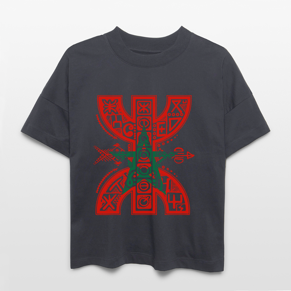 T-shirt oversize YAZ rouge Maroc Unisexe - bleu indigo