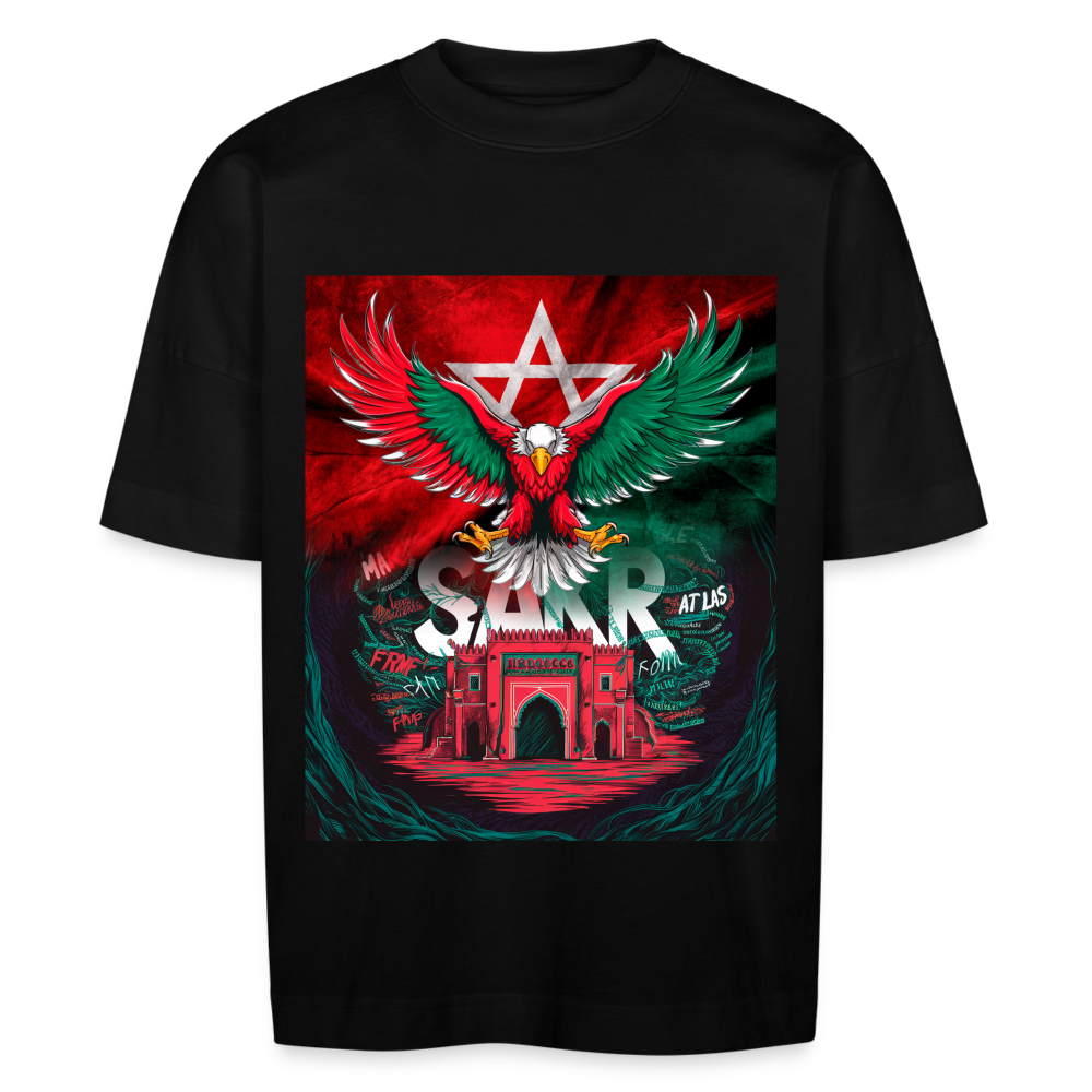 T-shirt SAKR royal oversize Unisexe - noir