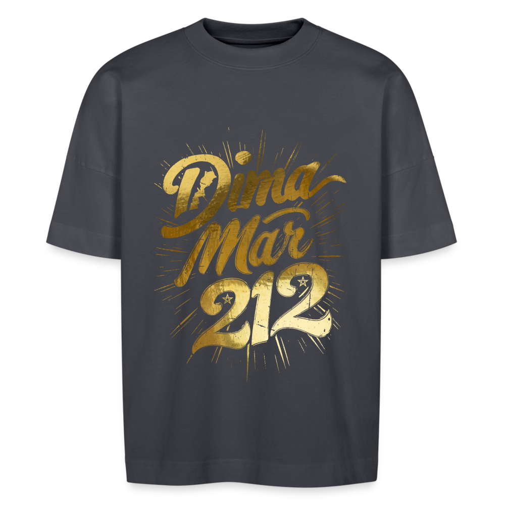 T-shirt Dima MAR212 Gold oversize Unisexe - bleu indigo