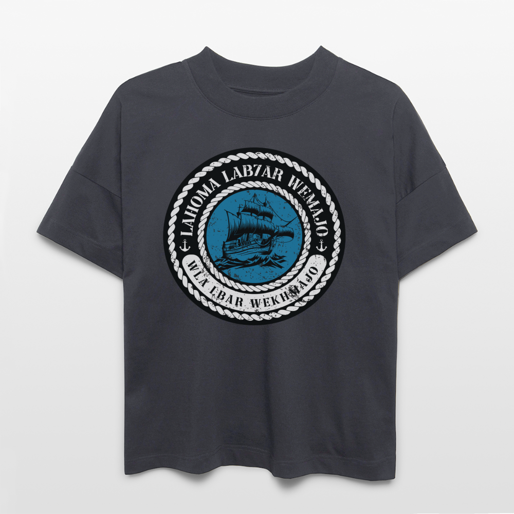 T-shirt lab7ar wmajo oversize Unisexe - bleu indigo