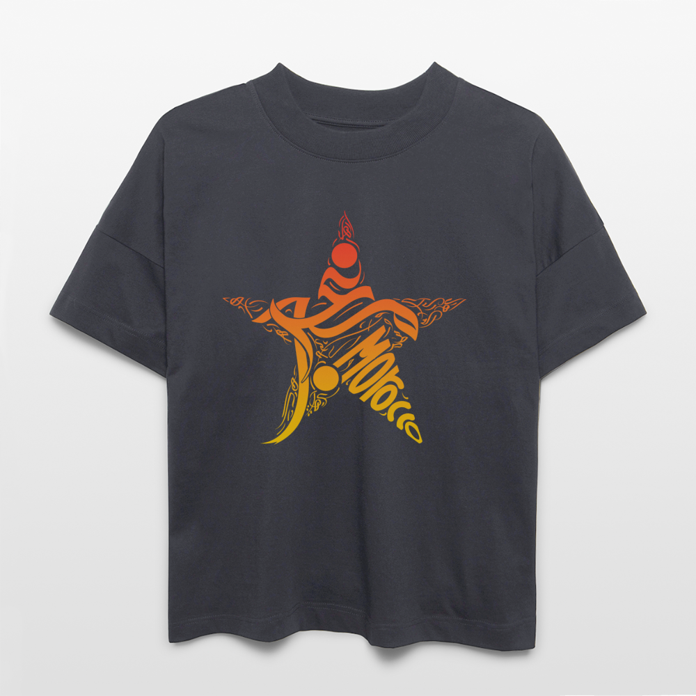 T-shirt Morocco Star oversize Unisexe - bleu indigo