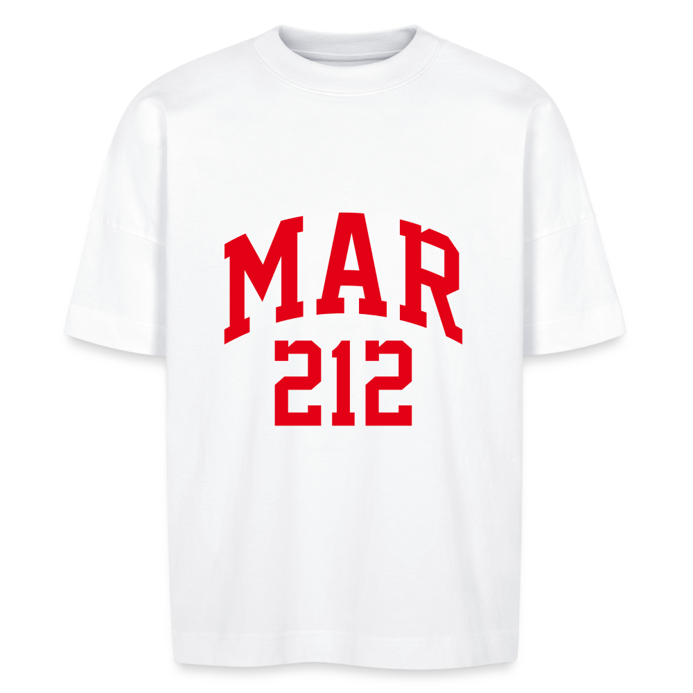 T-shirt MAR212 BLASTER oversize bio Unisexe - blanc