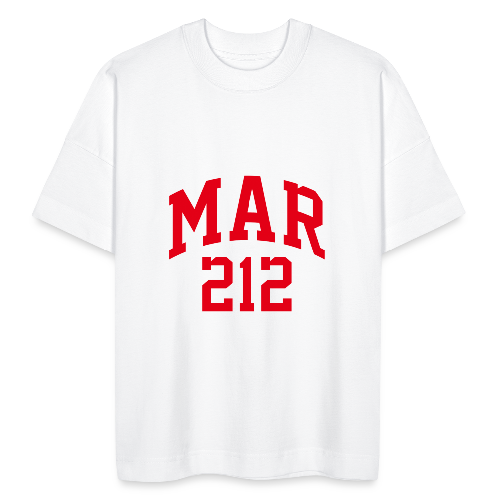 T-shirt MAR212 BLASTER oversize bio Unisexe - blanc