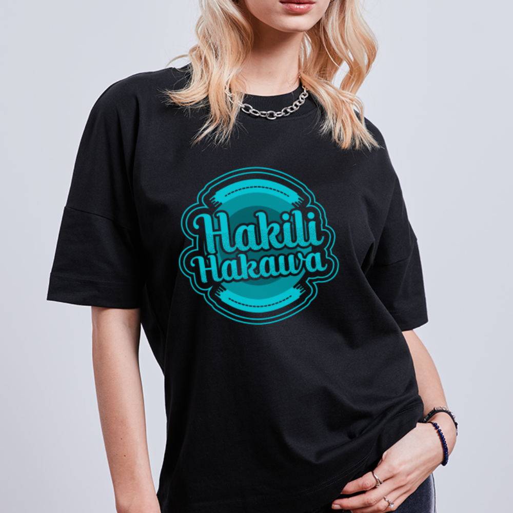 T-shirt Hakili Hakawa oversize Unisexe - noir