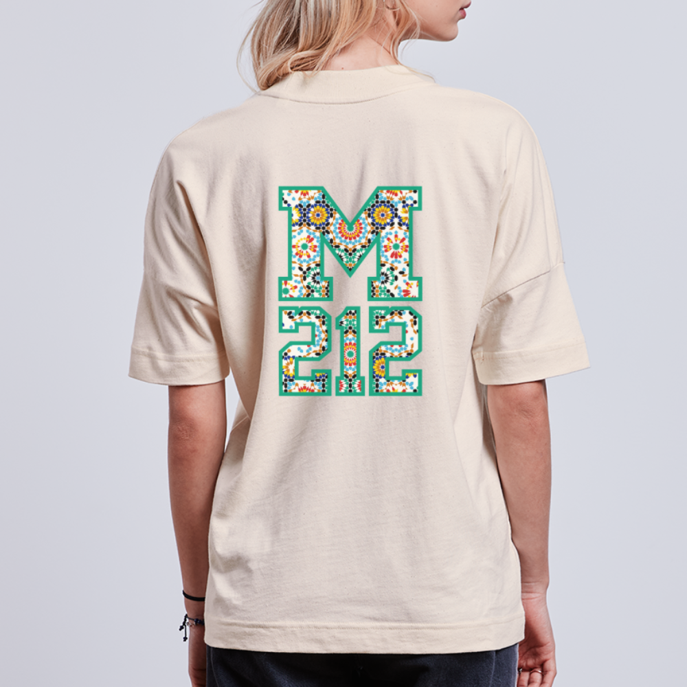 T-shirt MAR 212 oversize bio Unisexe - blanc cassé