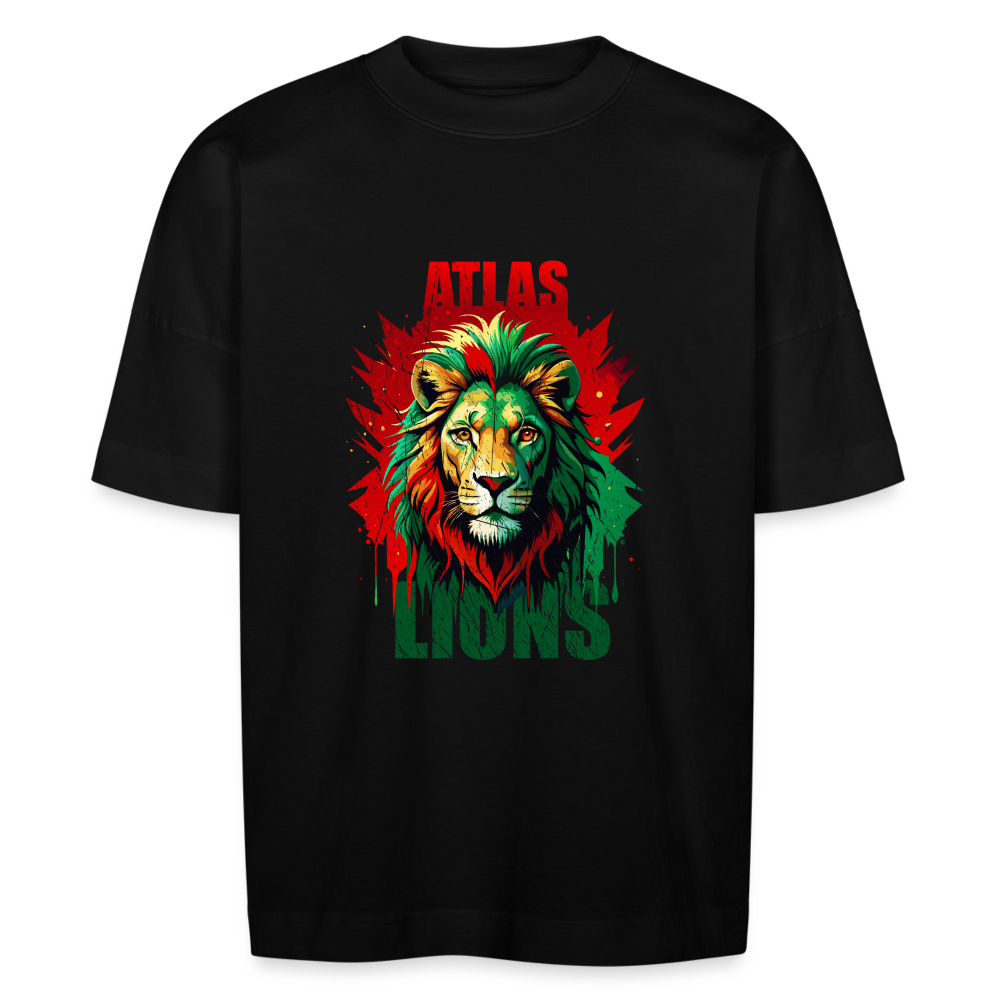 T-shirt Atlas Layths Lions oversize Unisexe - noir