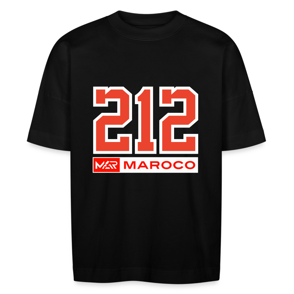 T-shirt Maroco212 oversize Unisexe - noir