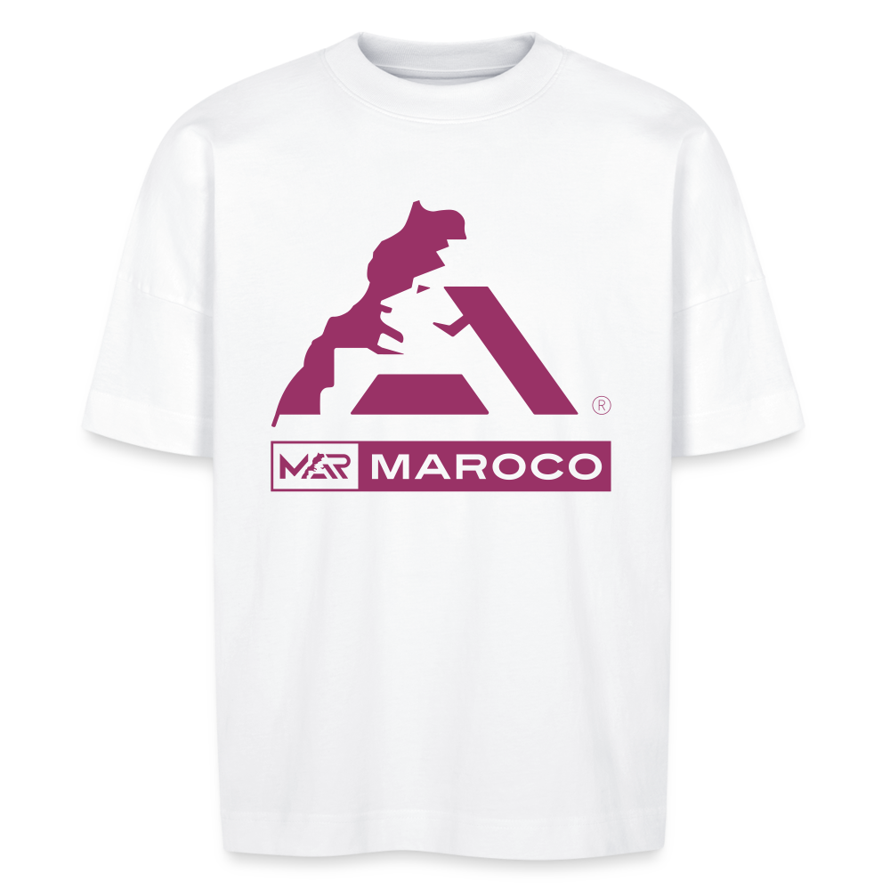 T-shirt Maroco BLASTER oversize Unisexe bio - blanc