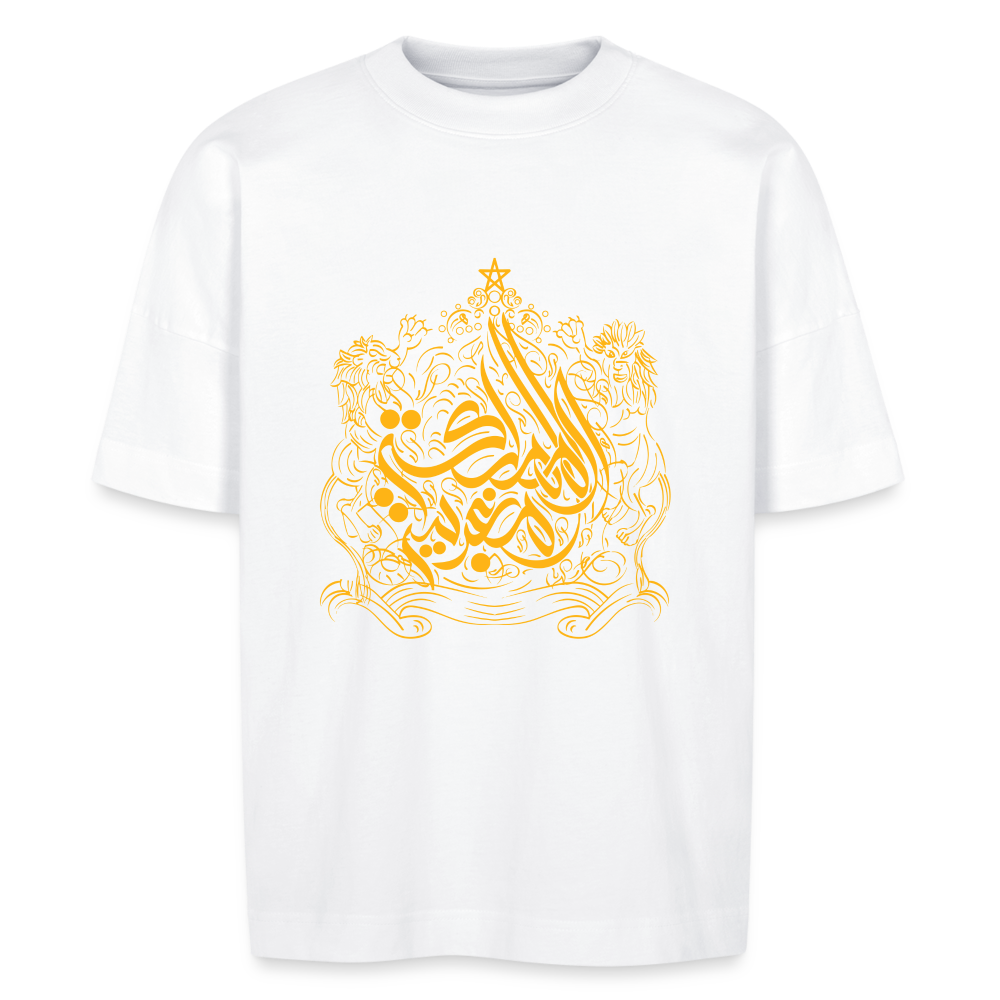T-shirt Almamlaka Almaghribia oversize Unisexe - blanc