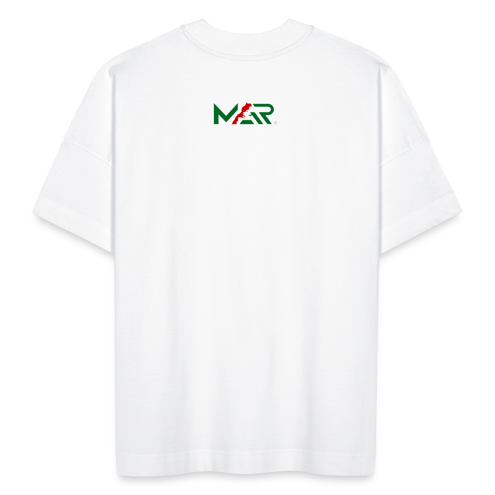 T-shirt MAR DIMA MAGHRIB blanc oversize Unisexe - blanc