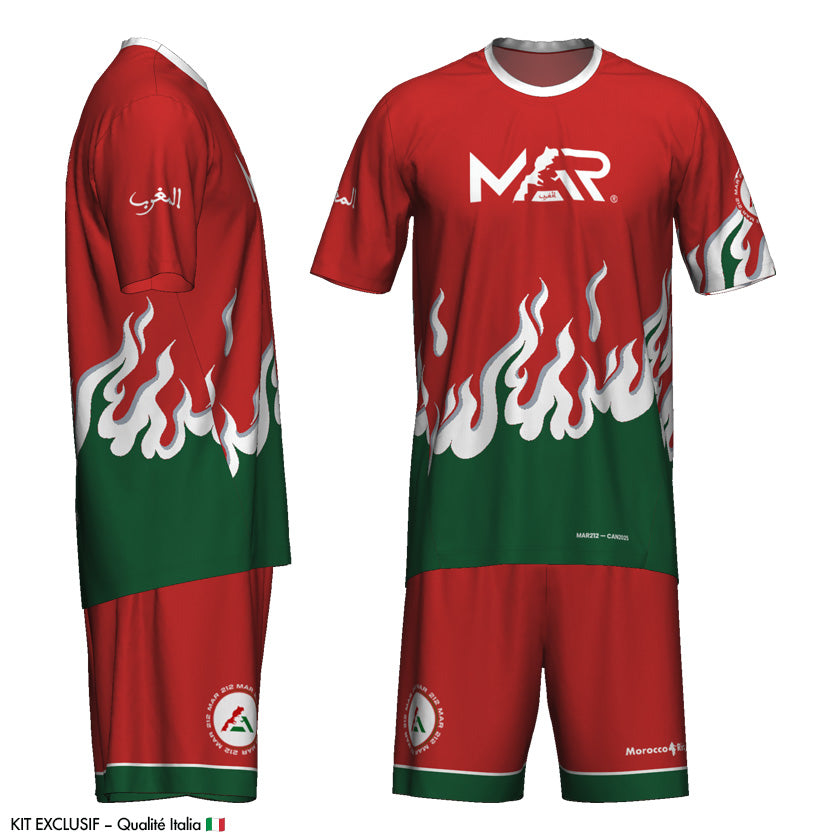 Maillot Maroc Ensemble Sport L&#39;Inferno Qualité Italienne Unisexe