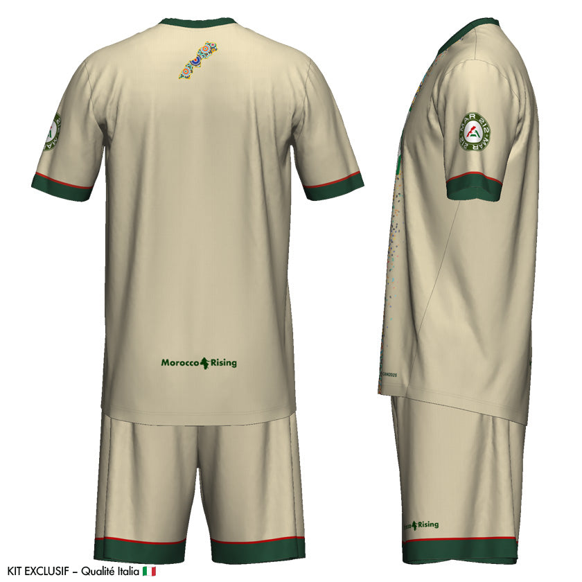 Ensemble Maillot Maroc Zellige Sport Qualité Italienne Unisexe