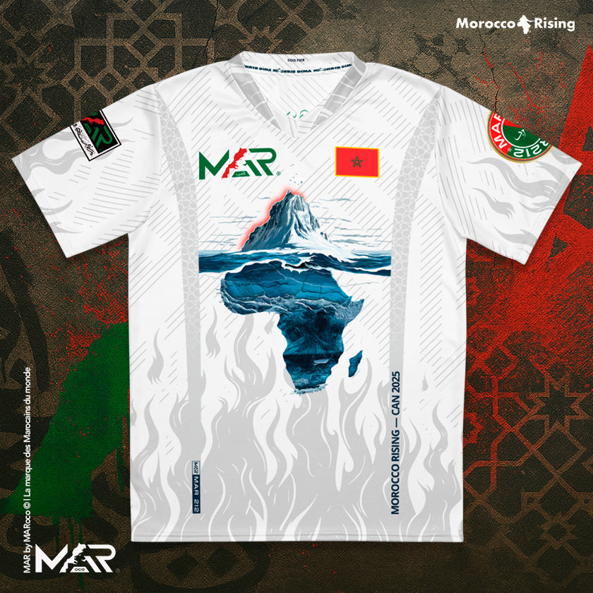 Maillot Morocco Rising CAN 2025 unisexe Édition Essentielle