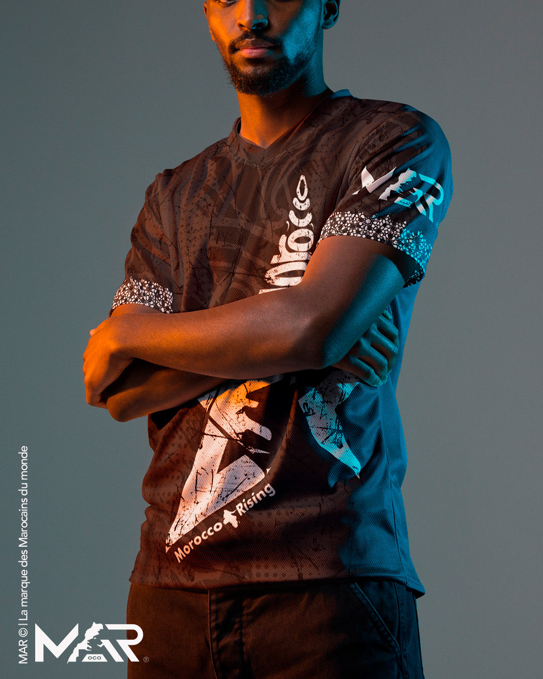 Maillot Maroc Bled Star CAN 2025 supporter unisexe
