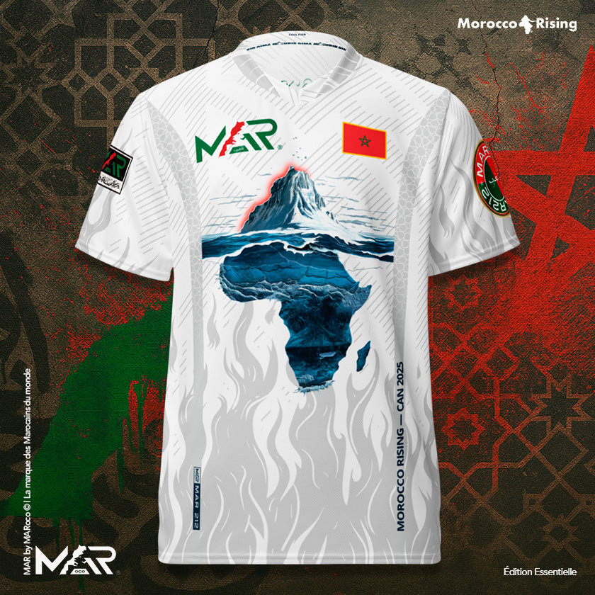 Maillot Morocco Rising CAN 2025 unisexe Édition Essentielle