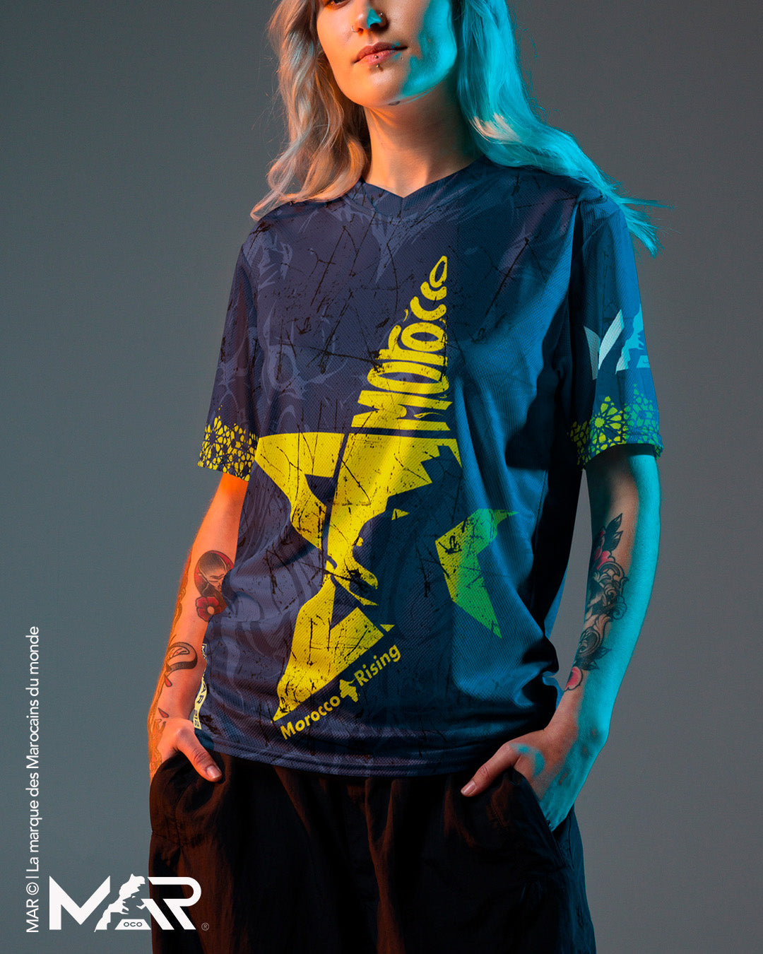 Maillot Star du Bled Bleu – Morocco Rising MAR 212