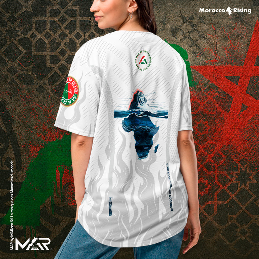Maillot style baseball Morocco Rising CAN2025